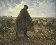 Jean Francois Millet, Shepherd Tending His Flock